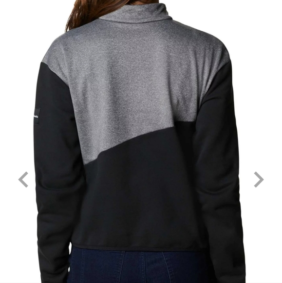 Columbia Women's Lodge Hybrid Pullover color black gray size XL - Picture 4 of 14